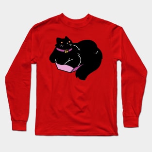 Black Cat in Tiny Box Long Sleeve T-Shirt